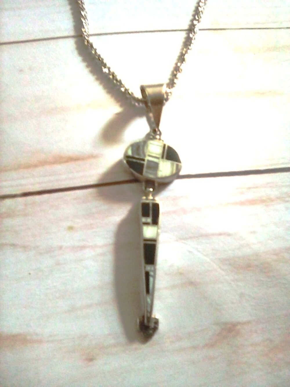 Sterling Pendant and necklace signed